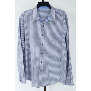 Tassa Ella Mens Multicolor Check Long Sleeve Casual Shirt Size XL/17-17.5 NWOT